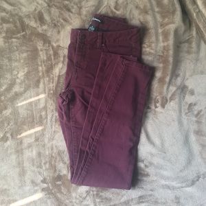 Burgundy Skinny Jean